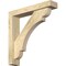 Ekena Millwork Olympic Block Rough Sawn Bracket w/ Offset Brace, Douglas Fir, 4"W x 20"D x 20"H BKT0402X20X20OLY05RDF - alternate 1